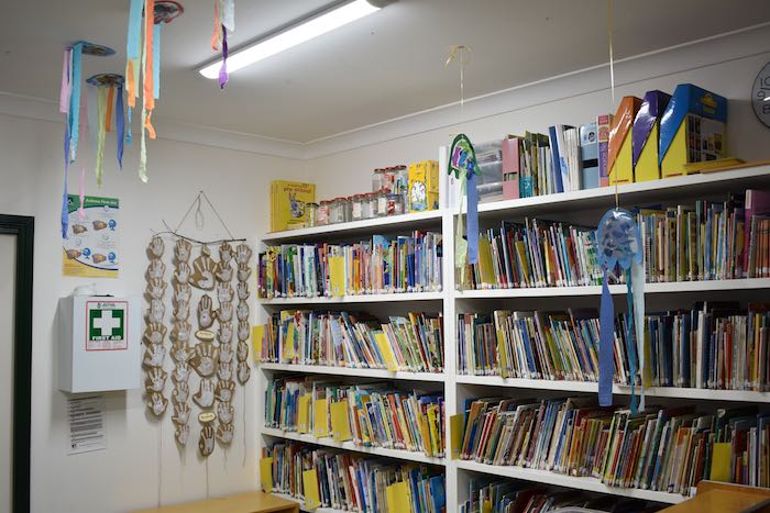 Bookcases in the preschool room