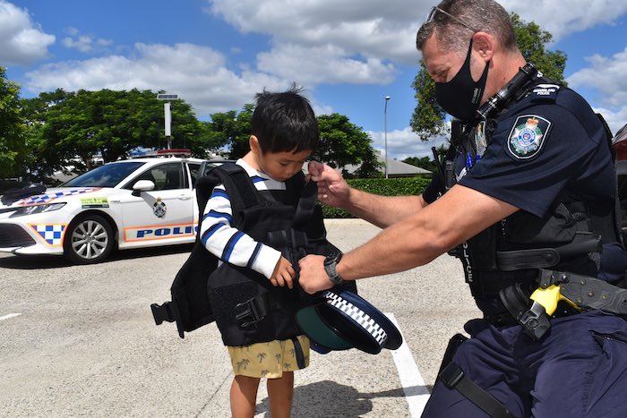 Police officer visiting Sunny Hills Child Care and Education Centre